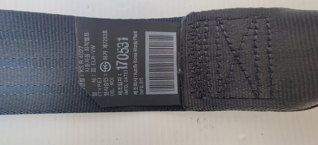 2017 Hyundai Accent RB - Right Rear Seat belt PN: 898201R010RY
