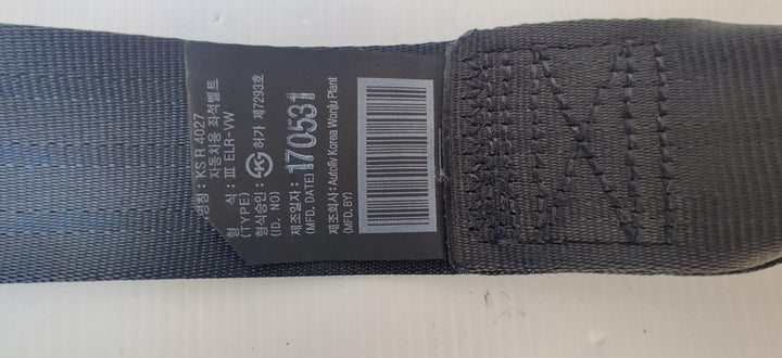 2017 Hyundai Accent RB - Right Rear Seat belt PN: 898201R010RY