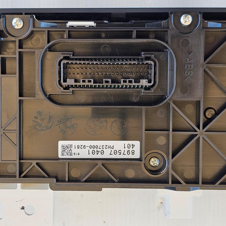 2022 Isuzu MU-X - Heater/AC Controls PN: 8975070401