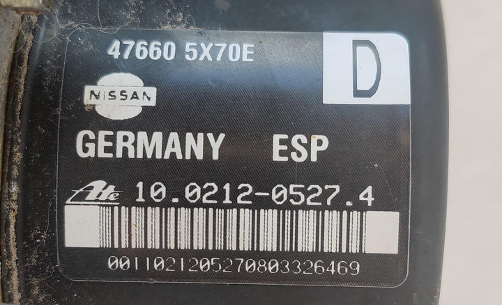 2005 -
  2015
  Nissan
  Navara
  STX
  ABS Pump/Modulator
  476605X70E