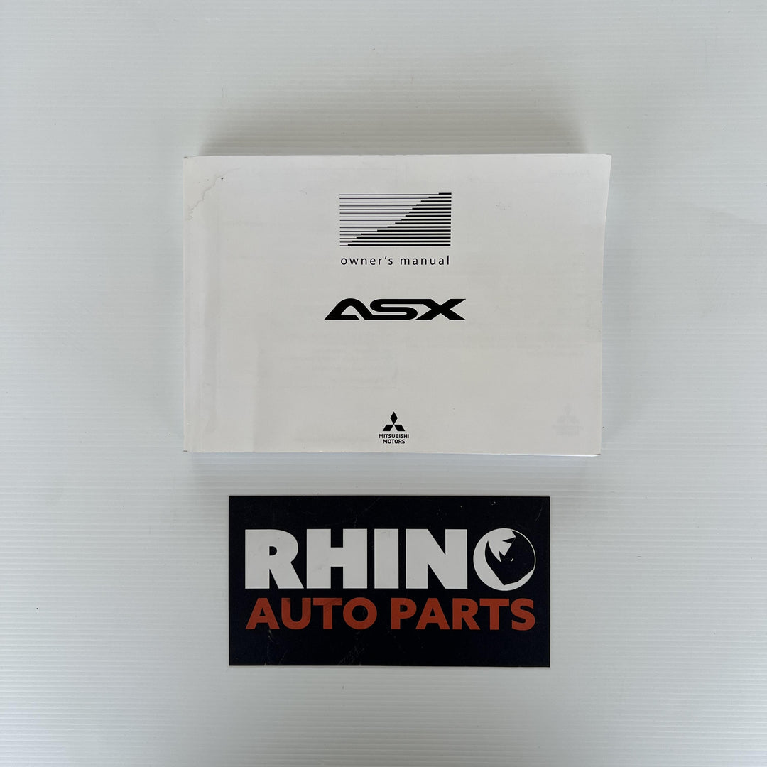2019 Mitsubishi ASX - Owners Handbook