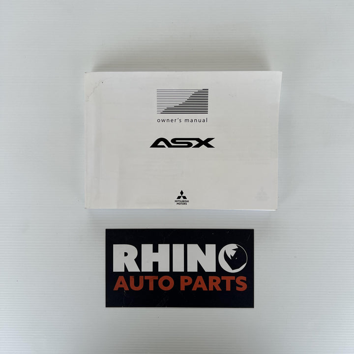 2019 Mitsubishi ASX - Owners Handbook