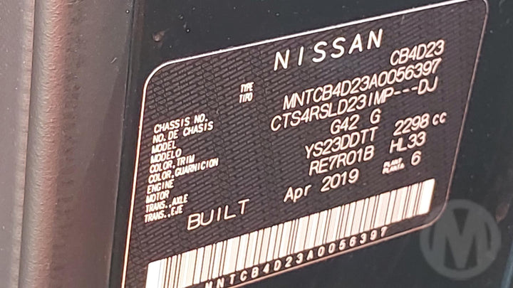 2019, Nissan, Navara, SL, D23, CB4D23