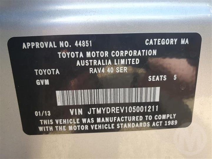 2013, Toyota, Rav 4 A4, GXL