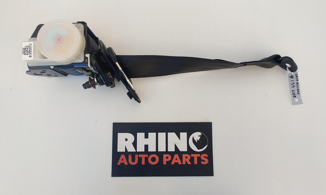2017 Hyundai Accent RB - Left Rear Seat Belt PN: 898101R010RY