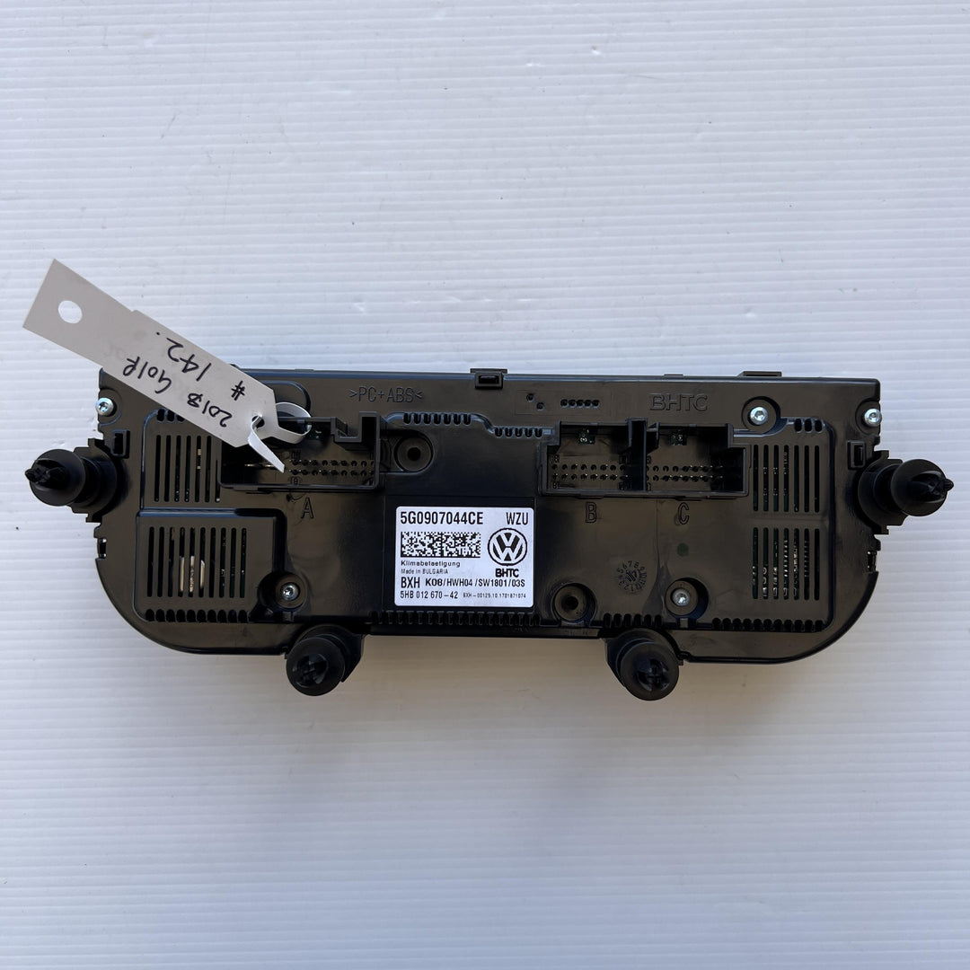 2018 Volkswagen Golf - Heater/AC Controls PN: 5G0907044CE