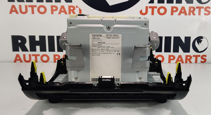 2015 -
  2017
  Toyota
  Camry
  Atara SL
  Stereo Head Unit
  8610006422