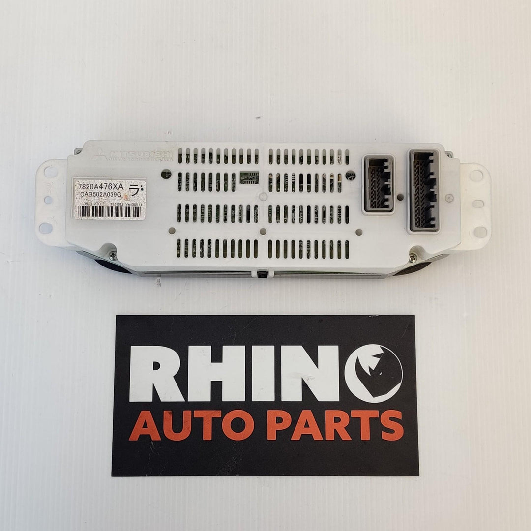 2014 Mitsubishi Outlander III ZK - Heater/AC Controls PN: 7820A476XA