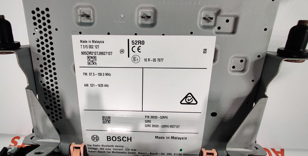 2019 Suzuki Swift - Stereo Head Unit PN: 3992052RF6