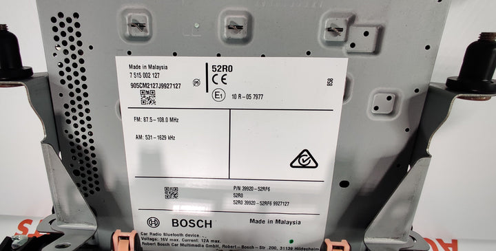 2019 Suzuki Swift - Stereo Head Unit PN: 3992052RF6