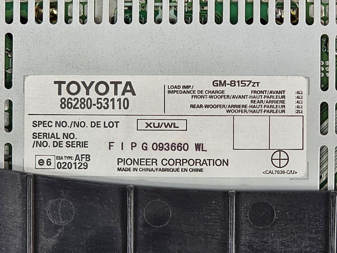 2005 -
  2014
  Lexus
  IS300
  F Sport
  Amplifier
  8628053110