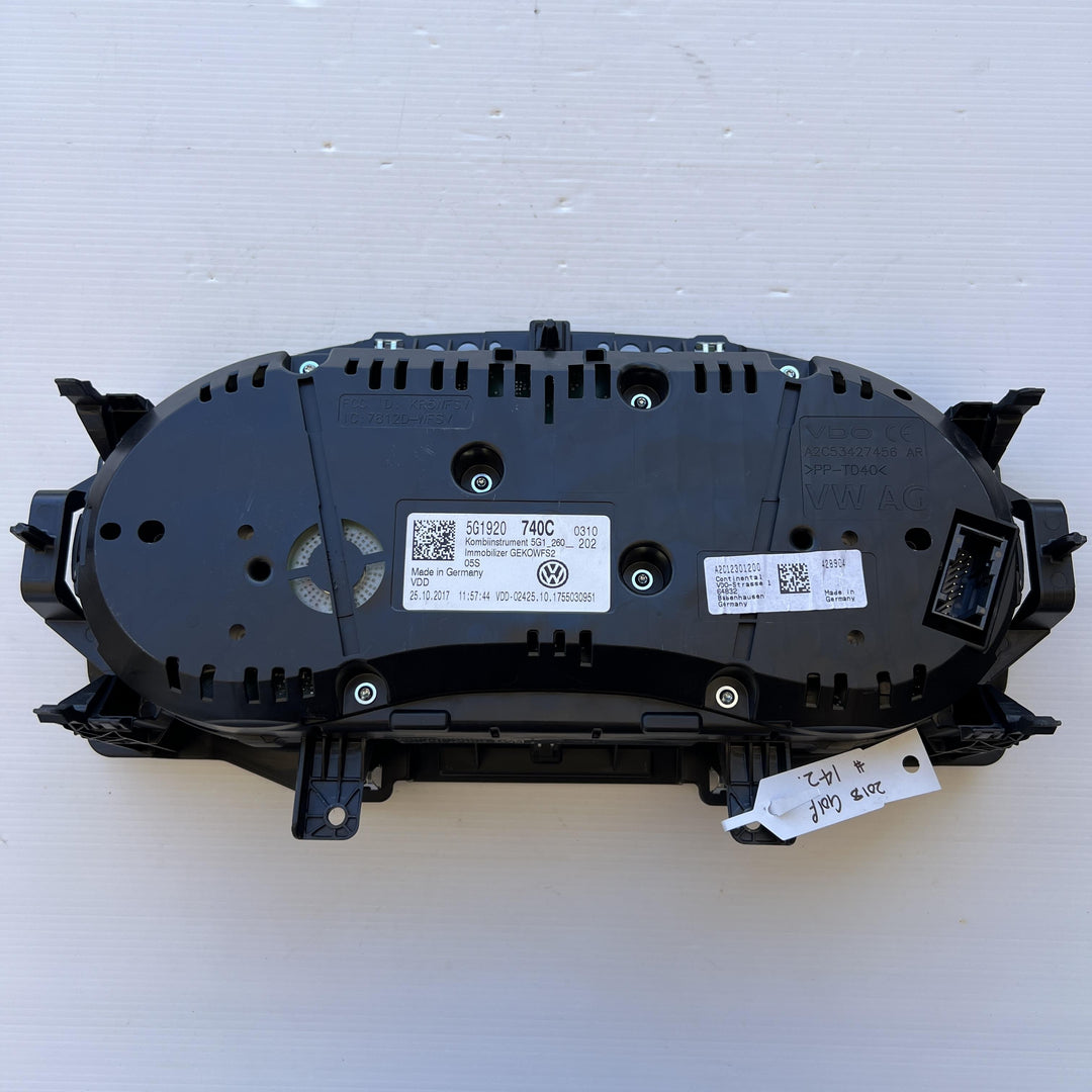 2018 Volkswagen Golf - Instrument Cluster PN: 5G1920740C