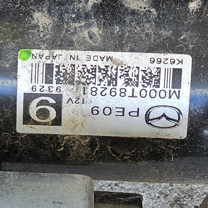 2019 Mazda Mazda3 BP JM0BP2HLA01103327 - Starter Motor PN: M000T86281