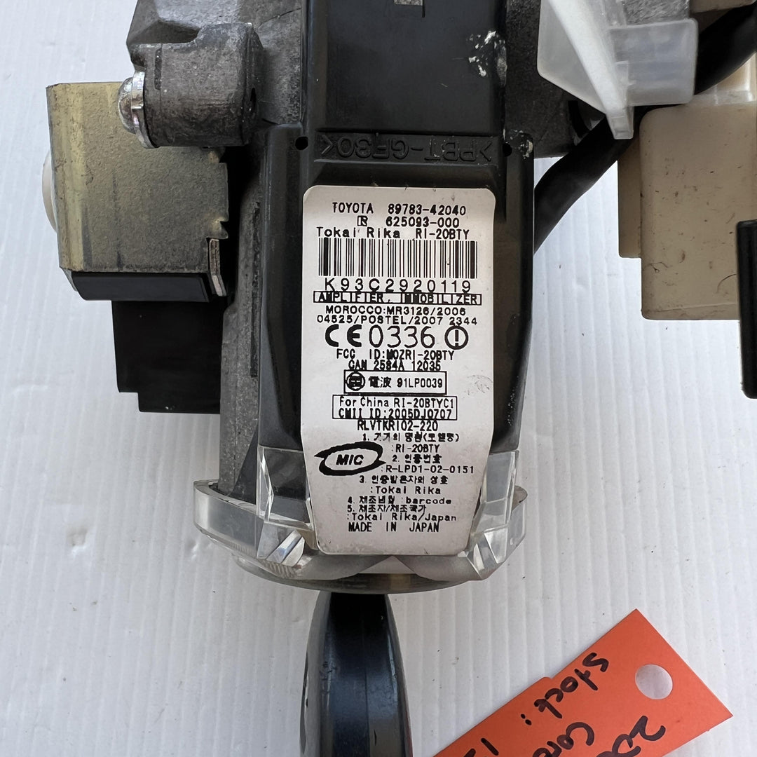 2007 -
  2013
  Toyota
  Corolla
  
  Ignition With Key
  8978342040