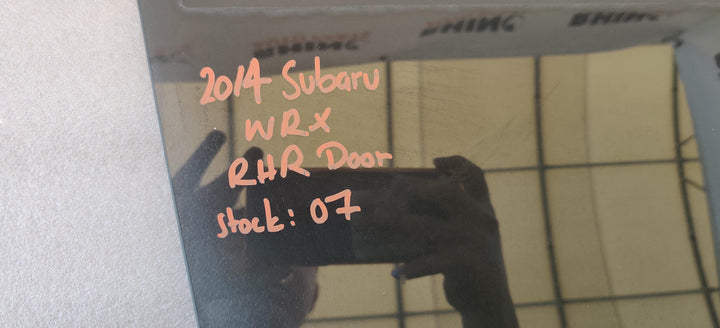 2014 -
  2021
  Subaru
  WRX
  Premium
  Right Rear Door Glass