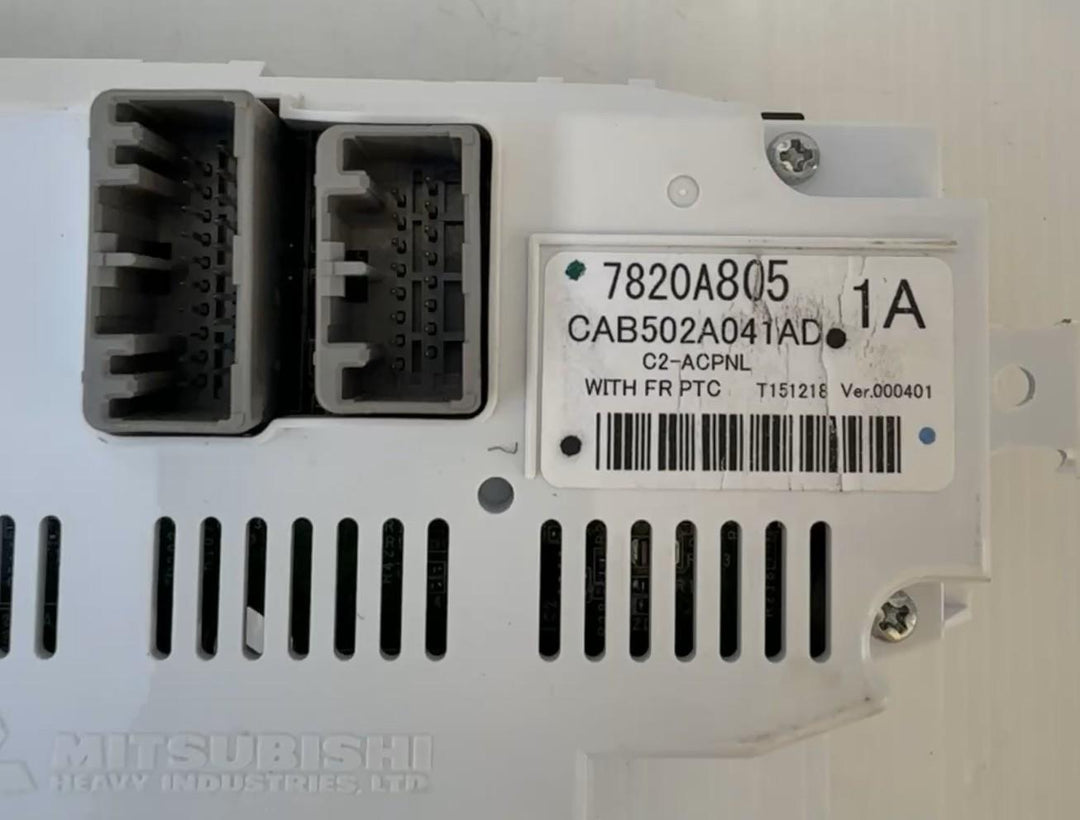 -
  
  Mitsubishi
  Lancer
  
  Heater/AC Controls
  7820A805