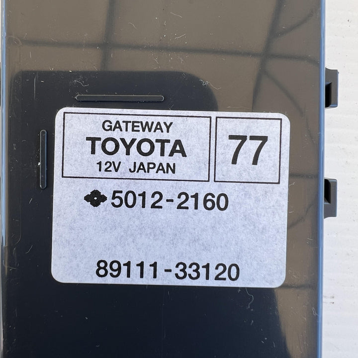 2016 Toyota Camry XV50 - Central Gateway Module PN: 8911133120