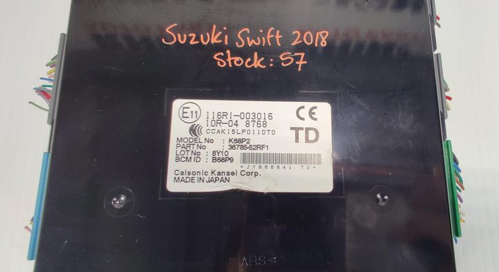 2019 Suzuki Swift - Body Control Module PN: 3678552RF1