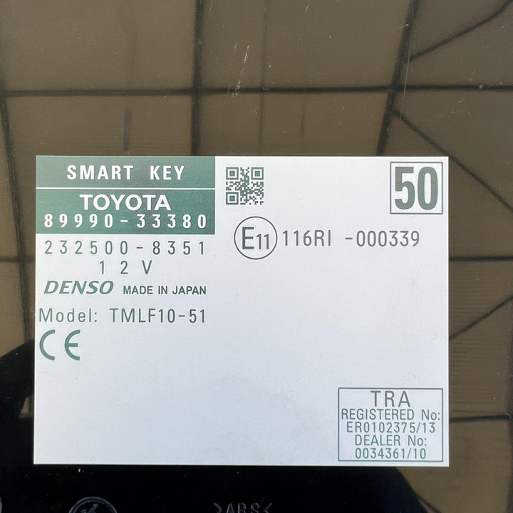 2016 Toyota Camry XV50 - Smart Key Module PN: 8999033380