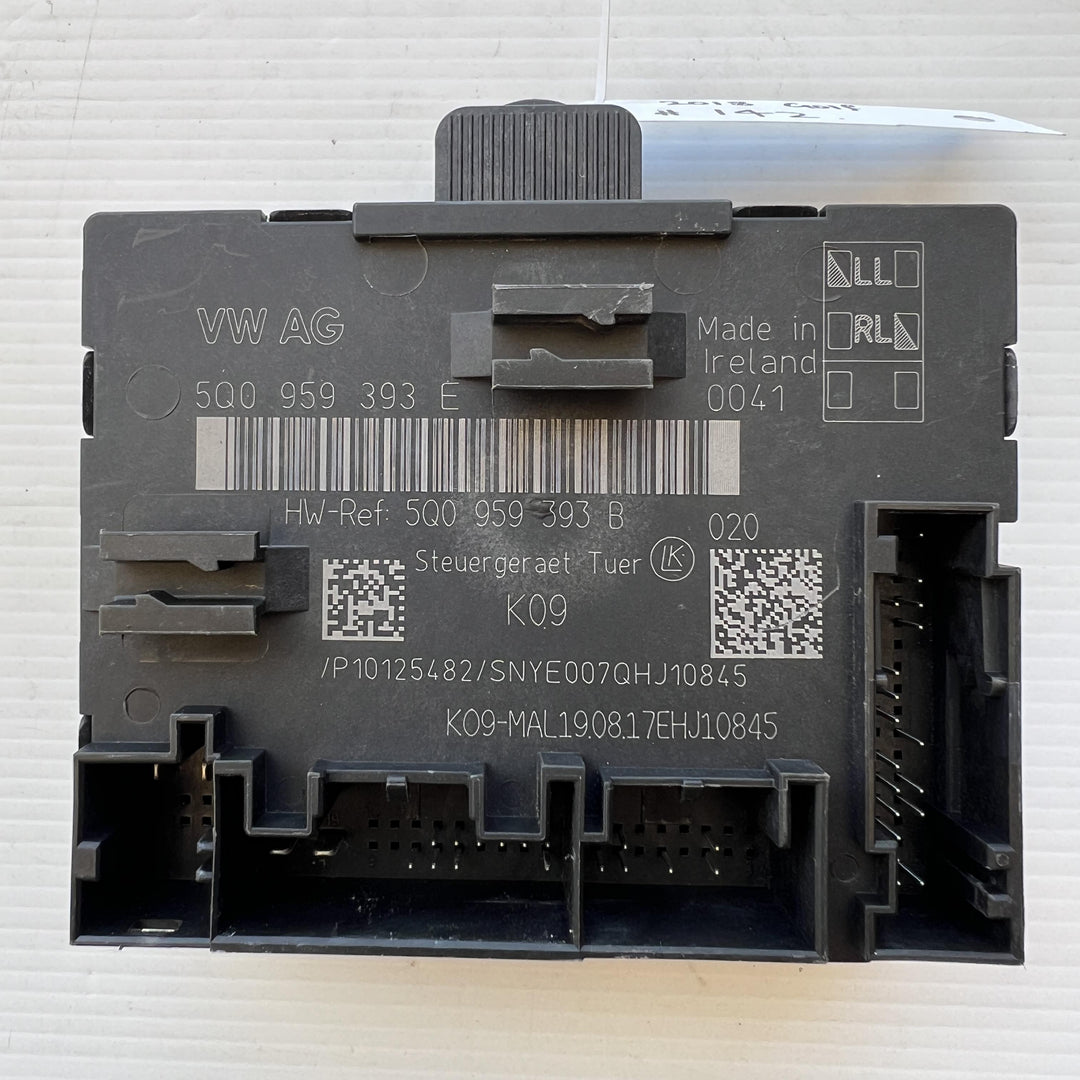 2018 Volkswagen Golf - Door Control Module PN: 5Q0959393E