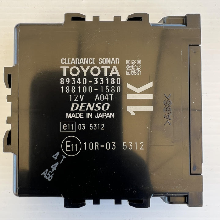 2016 Toyota Camry XV50 - Corner Clearance Sensor PN: 8934033180