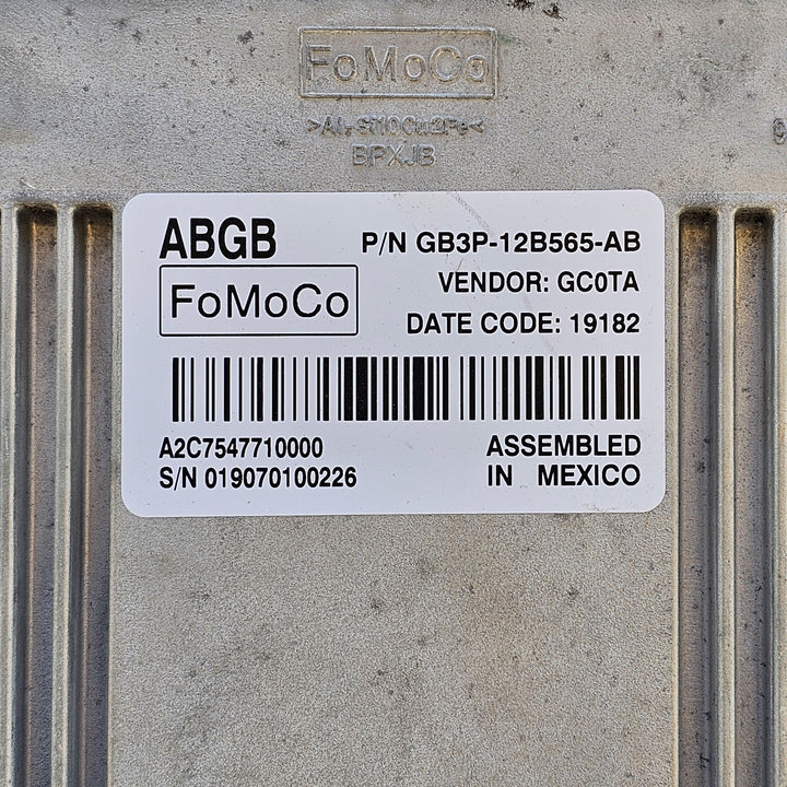 2011 -
  2022
  Ford
  Ranger
  XLS
  Transmission Control Module
  GB3P12B565AB