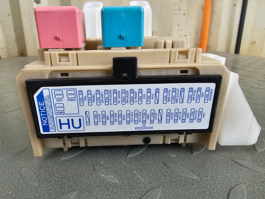 2011, Toyota, RAV4, Fuse Box