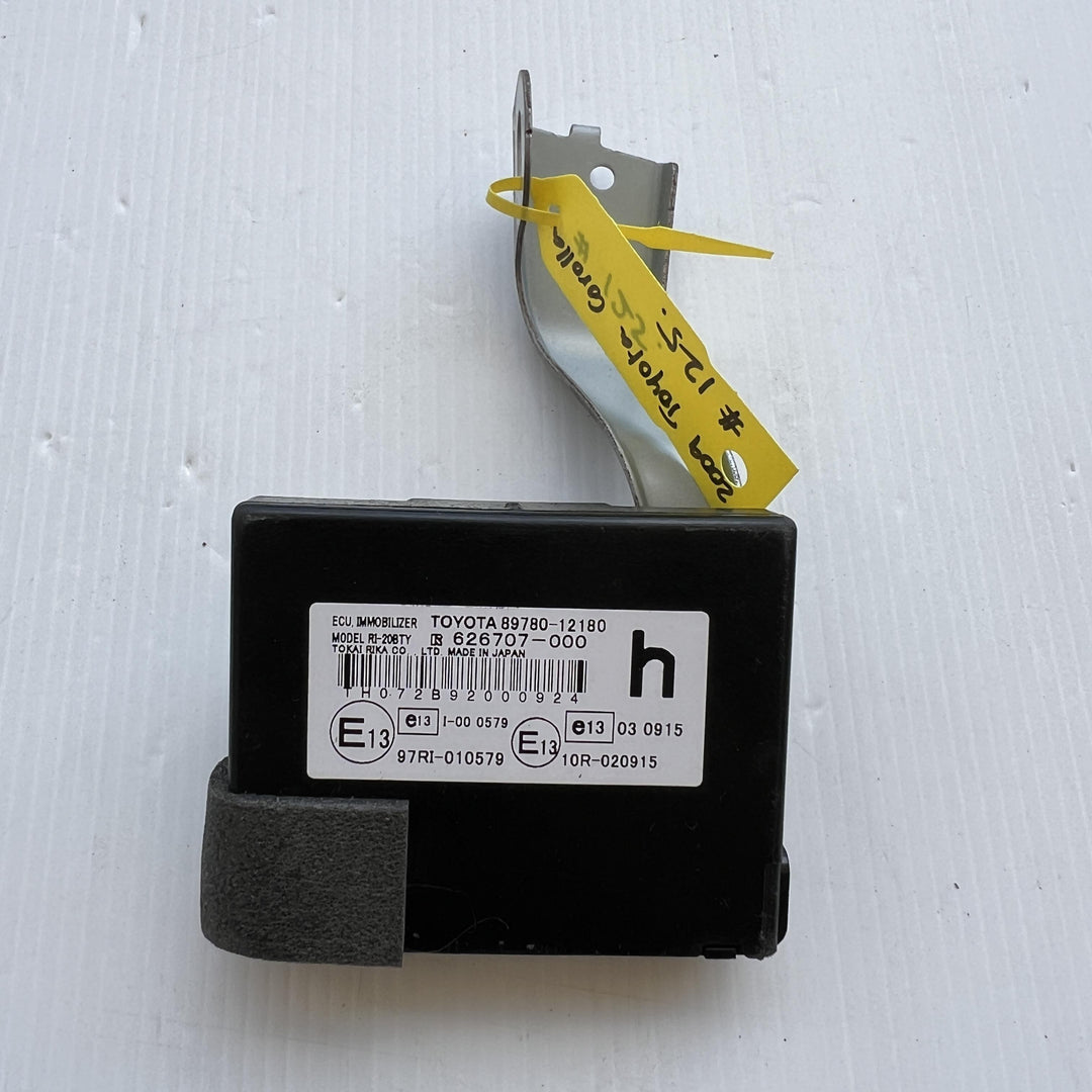 2007 -
  2013
  Toyota
  Corolla
  
  Immobiliser Controller
  8978012180