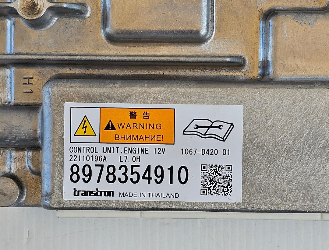 2022 Isuzu MU-X - ECU PN: 8978354910