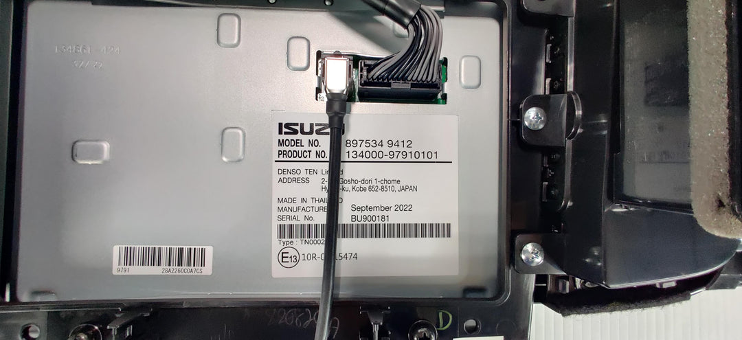 2022 Mazda BT-50 TF - Dash Display Unit PN: 8975349412