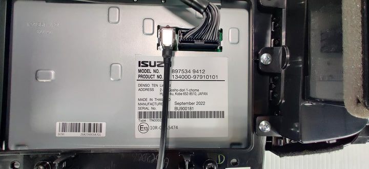 2022 Mazda BT-50 TF - Dash Display Unit PN: 8975349412