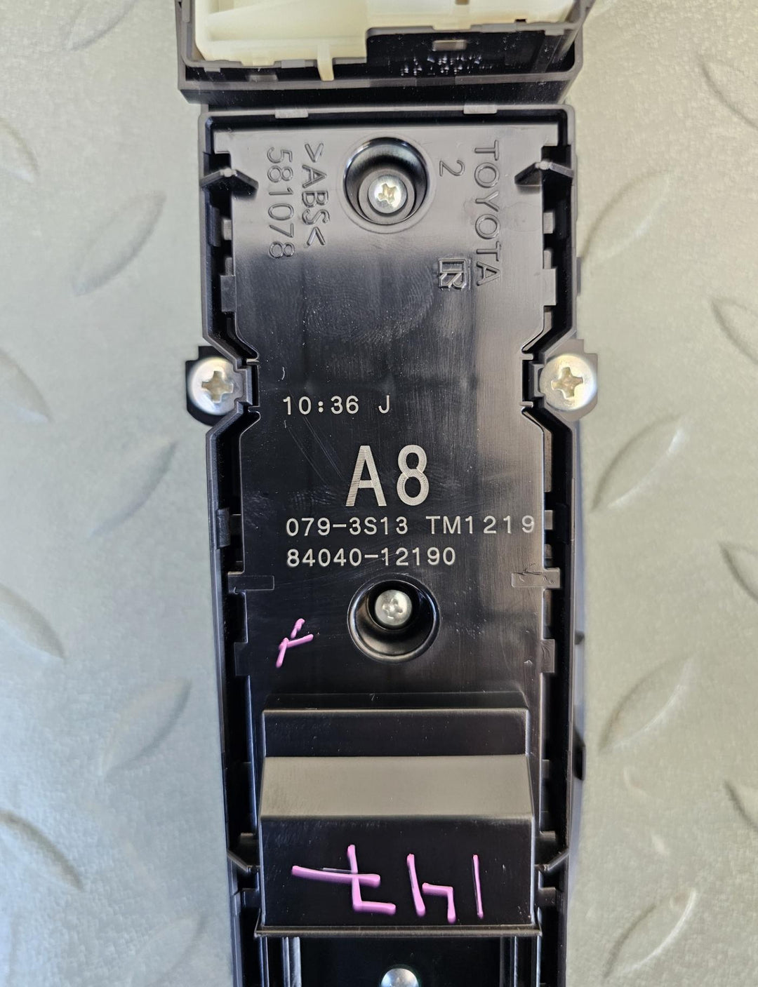 2021 Toyota Corolla MZEA12R - Master Power Window Switch PN: 8404012190