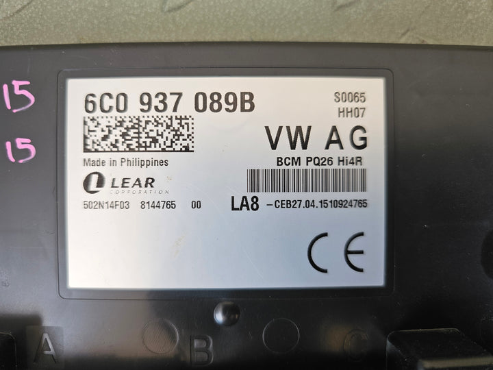 2015, Volkswagen, Polo, 1.2L Petrol Automatic ECU Body Control Module