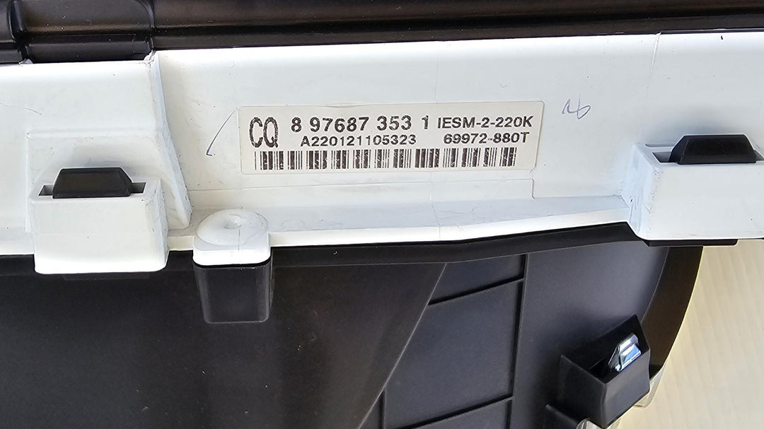 2022 Isuzu MU-X - Instrument Cluster PN: 8976873531