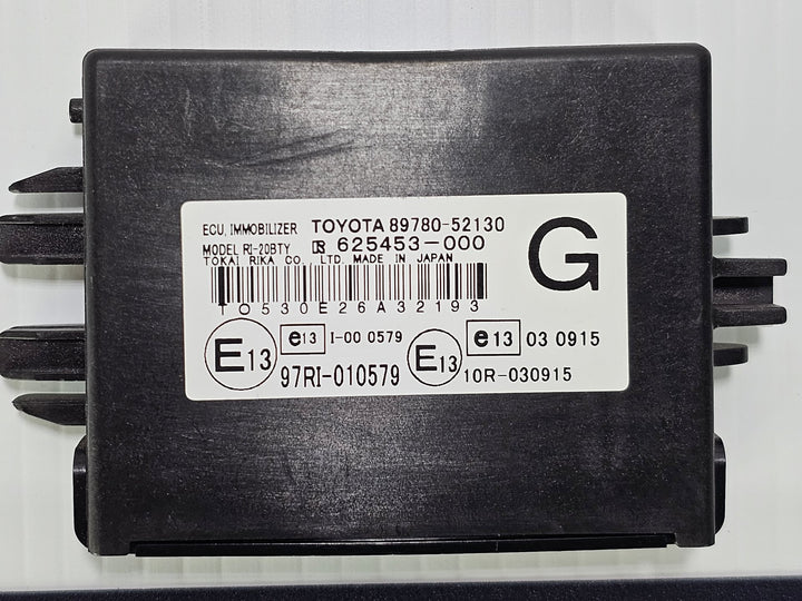 2012 Toyota Yaris NCP131R YRS  Petrol Automatic - Immobiliser Control Module 8978052130