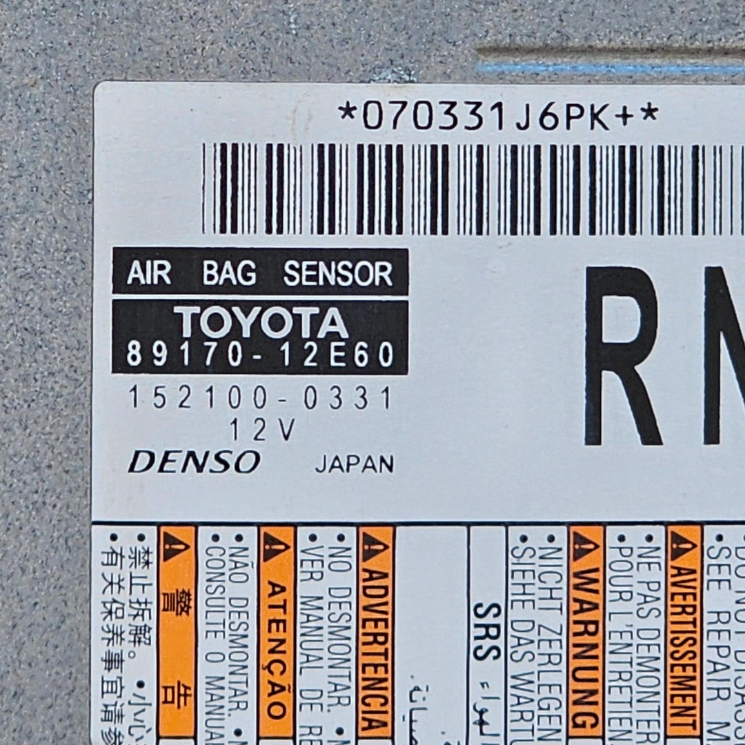 2021 Toyota Corolla MZEA12R - Airbag Module PN: 8917012E60