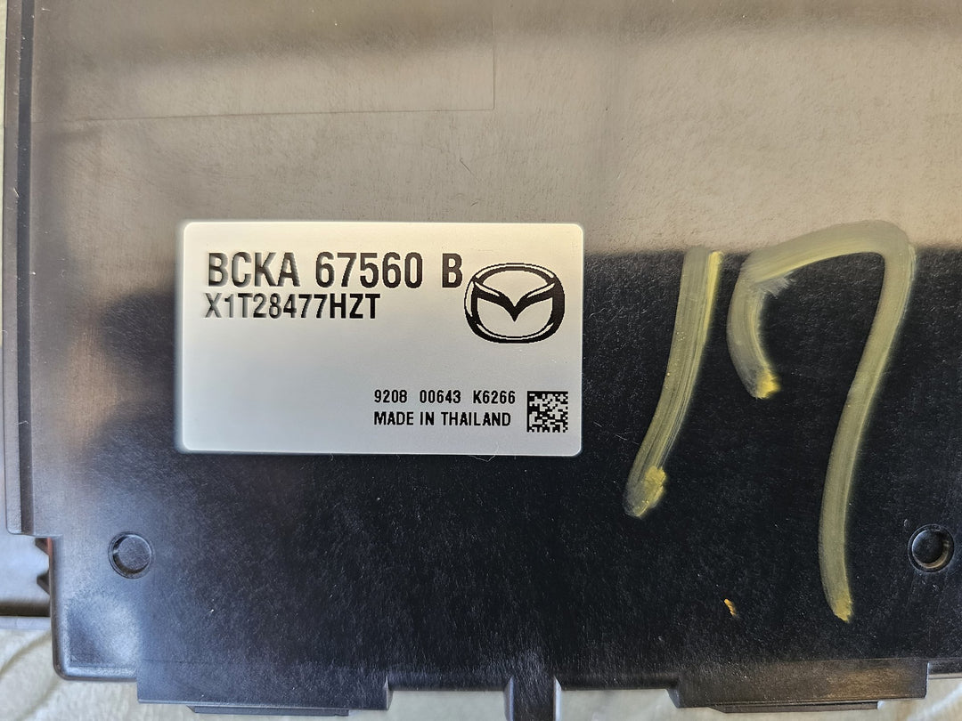 2019 Mazda Mazda3 BP JM0BP2HLA01103327 - Body Control Module PN: BCKA67560B