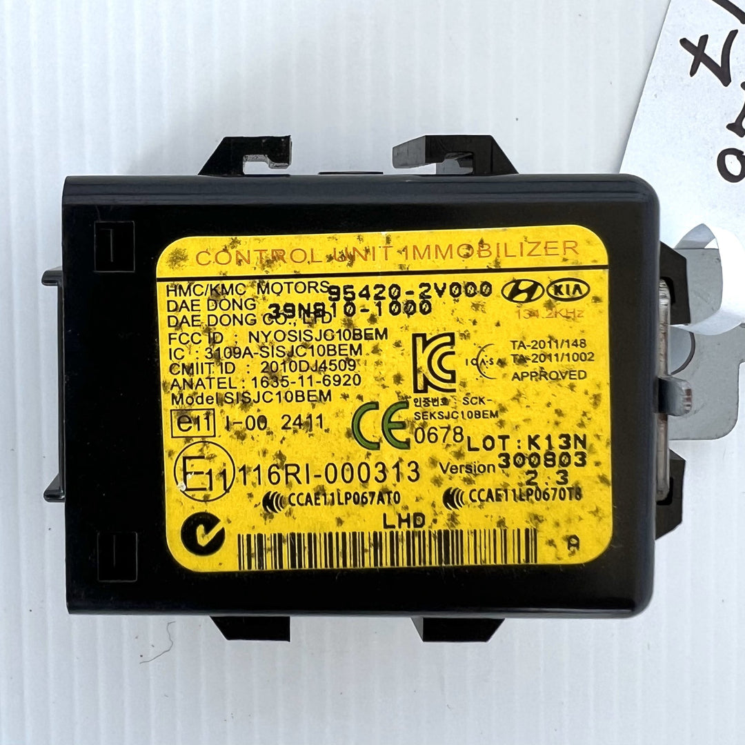 2013 Kia Rio UB Si  Petrol Manual - Immobiliser Control Module