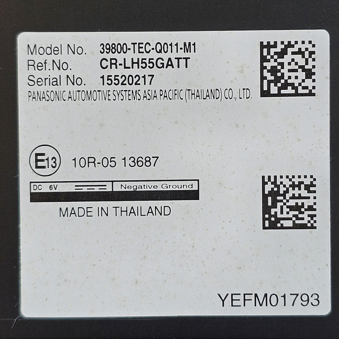 2019 Honda Civic - Antenna Control Module PN: 39800TECQ011M1