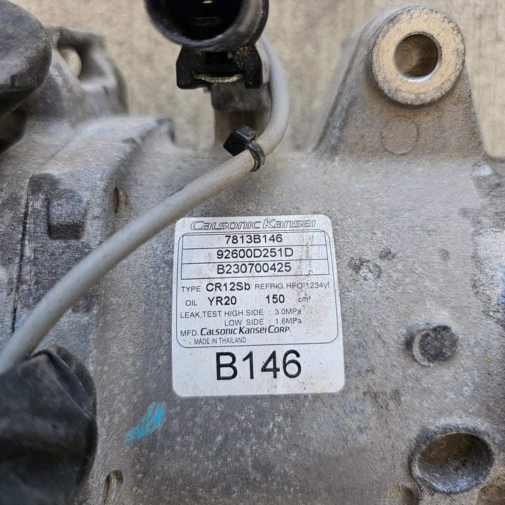 Mar 2015 to Oct 2023 - Mitsubishi Triton MQ MR Diesel 2.4L Engine Code 4N15 - A/C Compressor