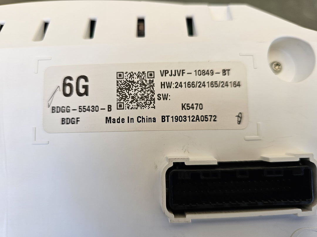 2019 Mazda Mazda3 BP JM0BP2HLA01103327 - Instrument Cluster PN: BDGG55430B