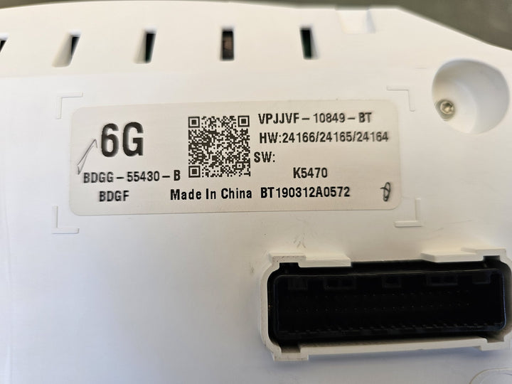 2019 Mazda Mazda3 BP JM0BP2HLA01103327 - Instrument Cluster PN: BDGG55430B