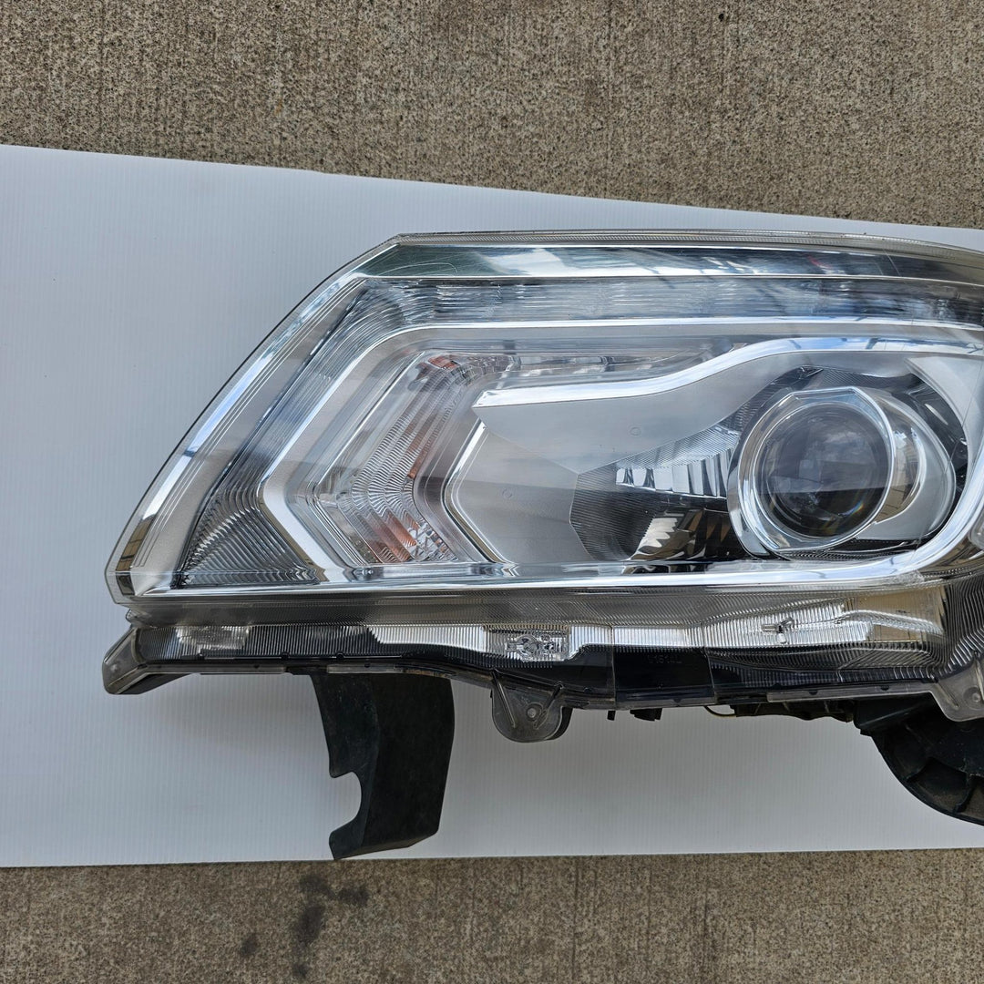 Apr 2015 to Nov 2020 - Nissan Navara NP300 SL ST ST-X - Left Headlight - Led Type, W/ Chrome Insert Type