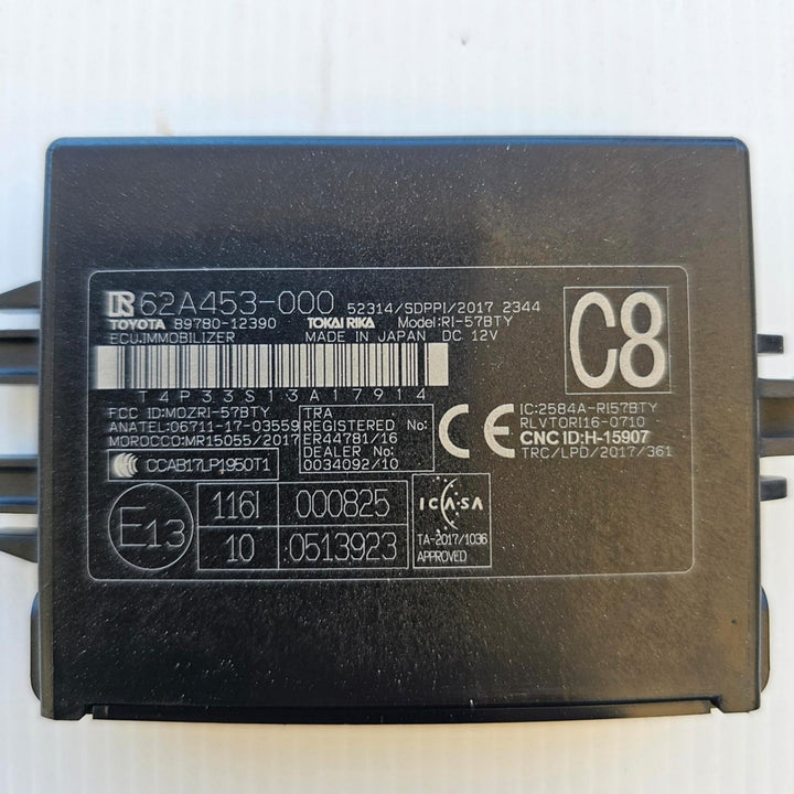 2021 Toyota Corolla MZEA12R - Immobiliser Controller PN: 8978012390