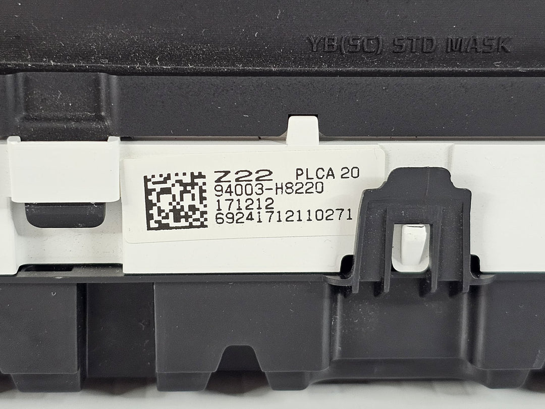 2017 Kia Rio YB S  Petrol Automatic - Instrument Cluster 94003H8220