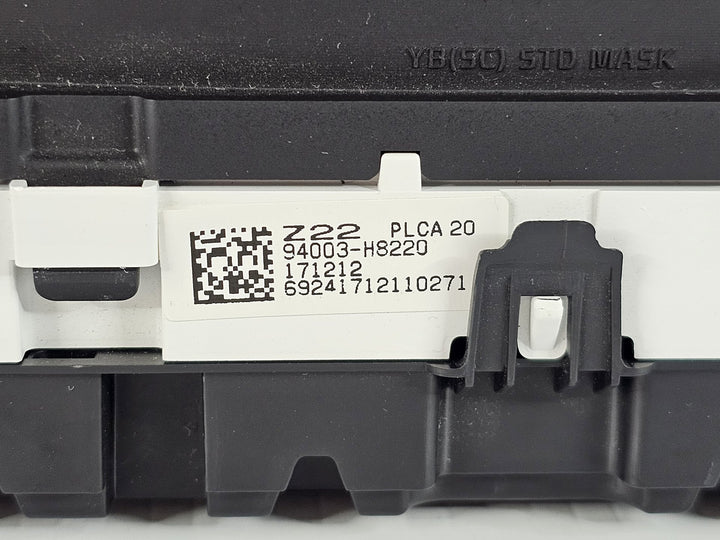 2017 Kia Rio YB S  Petrol Automatic - Instrument Cluster 94003H8220