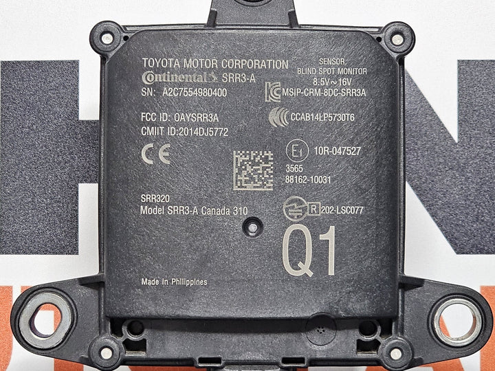 2017 Toyota C-HR X50 Koba 1.2 Petrol Automatic CVT - Blind Spot Detection Control Module