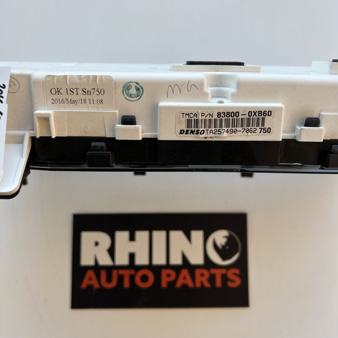 May 2015 to Oct 2017- Toyota Camry Atara SL ASV50 2.5L 2AR-FE- Instrument Cluster