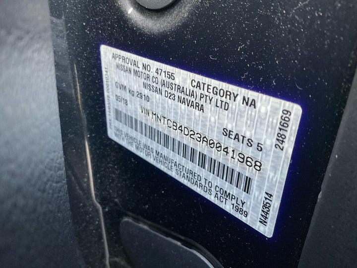 2018 Nissan Navara D23 ST