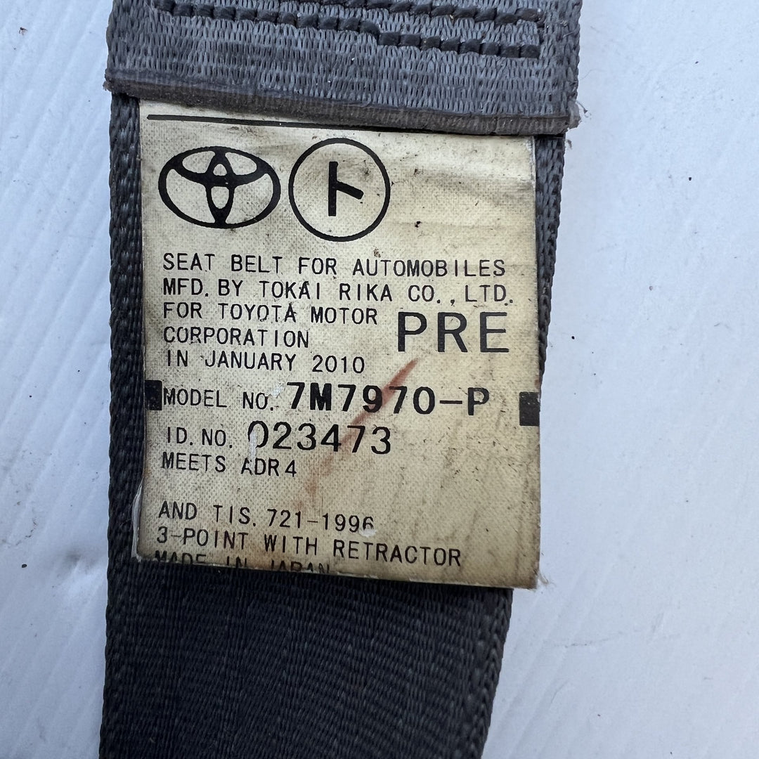 Jan 2005 to Jan 2014- Toyota Hiace TRH KDH- Left Front Seat Belt- Grey